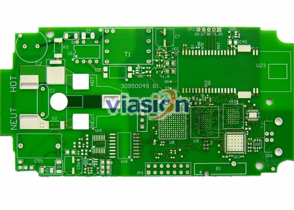 What is the role of blind holes in four-layer circuit boards